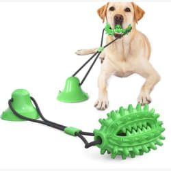 Pet Dog Toys with Suction Cup Dog Chew Toy Dogs Push Ball Toy Pet Tooth Cleaning Dog Toothbrush for Puppy large Dog Biting Toy