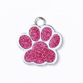 New Year Pet ID Tags; Personalized Dogs Tags; Footprint Engraved Dog Tag Ornament
