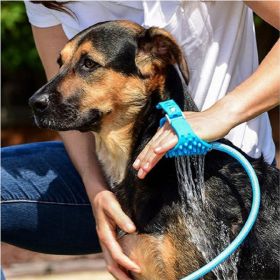 Dog Bath Brush Silicone Massage Pet Bath Brush Supplies For Dog And Cat