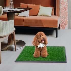 Puppy Dog Pet Potty Training Pee Grass Pad Mat House Toilet Indoor