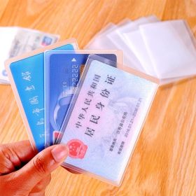 10pcs PVC Clear Card Id Cover Case To Protect Credit Cards Card Protector Waterproof Transparent Card Holder Bag