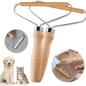 Pet Hair Remover Brush For Dog & Cat; Dog Hair Removal Brush With Wood Handle For Clothes; Blankets