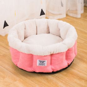 Cat Nest Four Seasons Universal Removable And Washable Kennel (Option: Pink-L)