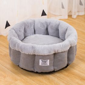 Cat Nest Four Seasons Universal Removable And Washable Kennel (Option: Grey-L)
