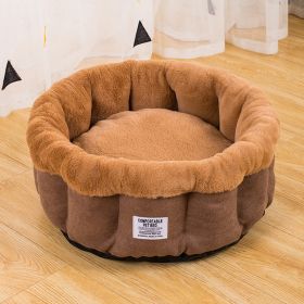 Cat Nest Four Seasons Universal Removable And Washable Kennel (Option: Coffee-L)