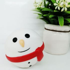 Christmas Food Dropping Ball Pet Toy Interactive Bite-resistant (Option: 1 Piece-Snowman Food Dropping Ball)