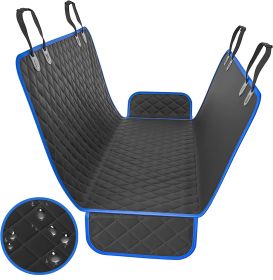 Waterproof Car Pet Kennel Rear Seat Cushion (Option: Blue-54x 58 Inches)