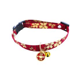 Cat Dog Pet Collar Bell (Option: Red Amass Fortunes-Adjustable)