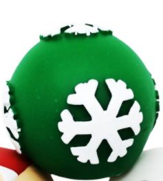 Christmas Food Dropping Ball Pet Toy Interactive Bite-resistant (Option: 1 Piece-Snowflake Food Dropping Ball)