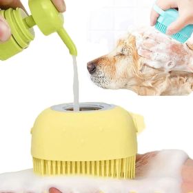 Bathroom Puppy Big Dog Cat Bath Massage Gloves Brush Soft Safety Silicone Pet Accessories for Dogs Cats Tools Mascotas Products (Color: Pink, size: 8.5x7.9x5.5cm)