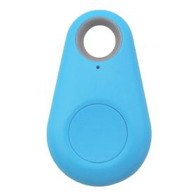 1pc Smart Mini GPS Finder BT Tracer Pet Kids GPS Locator Tag Alarm Wallet Key Tracker (Color: Blue, size: One-size)