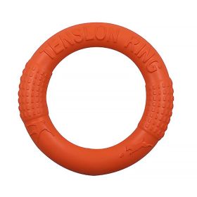 Dog Training Toys; Outdoor Floating Flying Dog Disc Interactive Play Tool; Suitable For Dogs (Color: Orange-18cm)