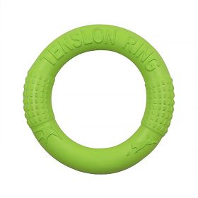 Dog Training Toys; Outdoor Floating Flying Dog Disc Interactive Play Tool; Suitable For Dogs (Color: Green-18cm)