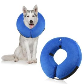 Soft Dog Cone Collar for After Surgery - Inflatable Dog Neck Donut Collar - Elizabethan Collar for Dogs Recovery (colour: CQLQ05 Cows Point hook and loop, size: M)