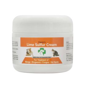 Lime Sulfur Pet Skin Cream - Pet Care and Veterinary Treatment for Itchy and Dry Skin - Safe Solution for Dog;  Cat;  Puppy;  Kitten;  Horse‚Ä¶ (size: 4 oz)