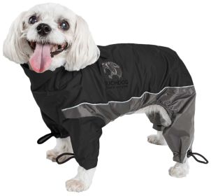 Touchdog Quantum-Ice Full-Bodied Adjustable and 3M Reflective Dog Jacket w/ Blackshark Technology (size: large)
