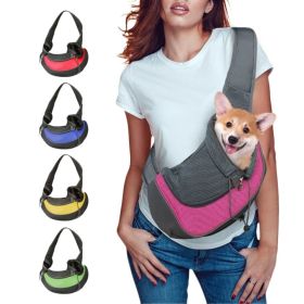 Puppy or Kitten Travel Shoulder Bag (Color: Red, size: L)