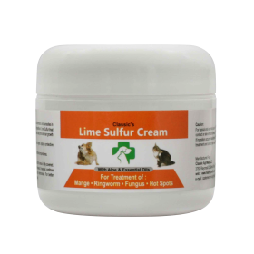 Lime Sulfur Pet Skin Cream - Pet Care and Veterinary Treatment for Itchy and Dry Skin - Safe Solution for Dog;  Cat;  Puppy;  Kitten;  Horse‚Ä¶ (size: 2 oz)