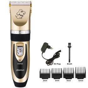 Professional Electric Pet Dog Hair Trimmer Rechargeable Animal Grooming Clippers Cat Shaver Haitcut Machine 110-240V AC (default: default)