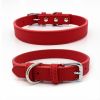 New Soft Puppy Collar For Dog And Cat; Leather Pet Collar Necklace For Small Medium Dog; adjustable dog collar
