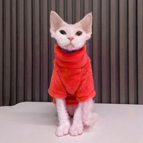 Thick German Mink Velvet Warm Bottoming Comfortable Cat Dog Clothes (Option: Red-S Recommended 150 Kg 200 Kg)