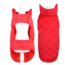 Velvet Pet Clothes Autumn And Winter Warm (Option: Red-L)