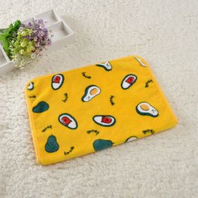 Dog Kennel Coral Fleece Blanket (Option: Avocado-60x 80cm)